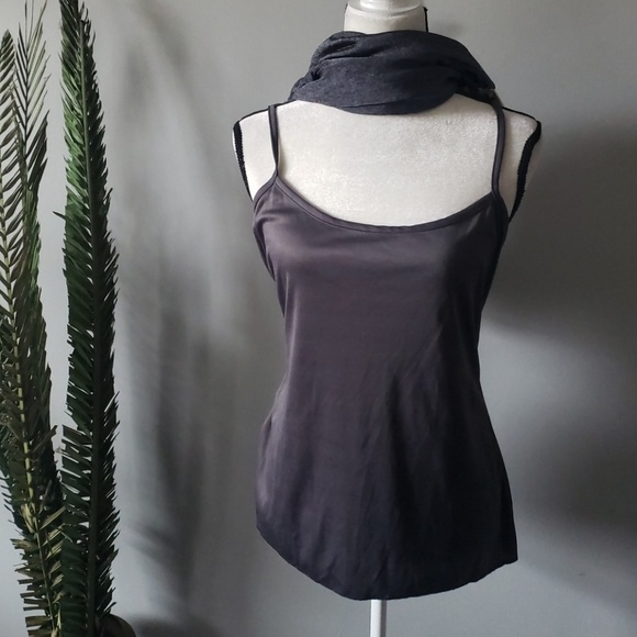 Studio Y silver gray blouse and tank set - Picture 3 of 6
